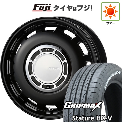 【新品 軽自動車】軽トラ 夏タイヤ ホイール４本セット 145/80R12 80/78Q スタチャー HC-V RWL（限定） コスミック クロスブラッド ディーゼル 12インチ