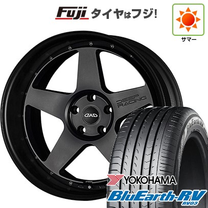 【パンク保証付き】【新品国産車用 5穴114.3車】 夏タイヤ ホイール4本セット 245/40R20 ヨコハマ ブルーアース RV-03 ギャルソン ディープレーシング 20インチ