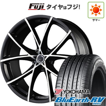 【パンク保証付き】【新品国産車用 5穴114.3車】 夏タイヤ ホイール4本セット 245/40R19 ブルーアース RV-03 エムズスピード ジュリア フルスロットル 19インチ
