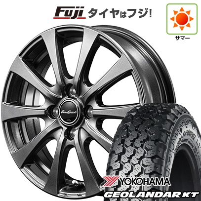【新品 軽自動車】軽トラ 軽バン 夏タイヤ ホイール４本セット 145/80R12 80/78N ヨコハマ ジオランダー KT MID ユーロスピード G10 12インチ : fuji 21681 156462 39325 39325 : フジ スペシャルセレクション