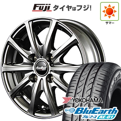 【新品 軽自動車】 夏タイヤ ホイール４本セット 165/55R14 ヨコハマ ブルーアース AE-01 MID ユーロスピード V25 14インチ