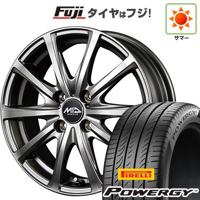 PIRELLI - 【新品 軽自動車】N-BOX タント スペーシア 夏タイア 銀輪４本仕掛ける 165/55R15 ピレリ パワジー MID ユーロ迅速さ V25 15in