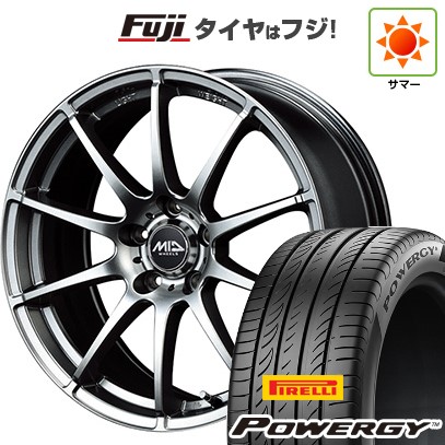 【新品国産車用 5穴114.3車】 夏タイヤ ホイール4本セット 205/65R15 ピレリ パワジー MID WHEELS スタッグ  15インチ