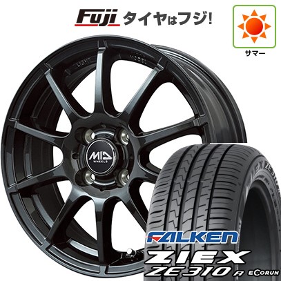 ZIEX 【新品国産車用 4穴100車】 夏タイヤ ホイール4本セット 195 