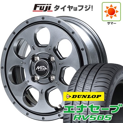 【新品 軽自動車】ハスラー 夏タイヤ ホイール４本セット 165/65R14 ダンロップ エナセーブ RV505 MID ロードマックス マッドエージェント 14インチ