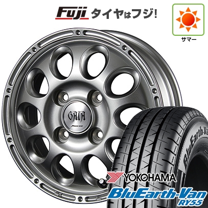 【新品 軽自動車】軽トラ 軽バン 夏タイヤ ホイール４本セット 145/80R12 80/78N  ブルーアース Van RY55 MID ガイア ブリッグ スズキ キャリー専用 12インチ
