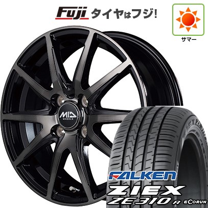 ZIEX 【新品国産車用 4穴100車】 夏タイヤ ホイール4本セット 195