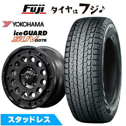 新品 輸入車用 ラングラー スタッドレスタイヤ ホイール４本セット 265/70R17 ヨコハマ アイスガード SUV G075 MID ナイトロパワー H12 ショットガン 17インチ