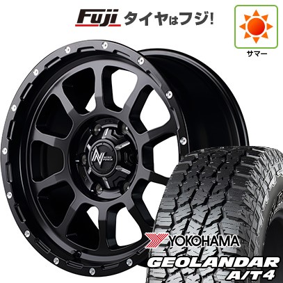 【新品国産車用 6穴139.7車】 夏タイヤ ホイール４本セット 35X12.5R17 ヨコハマ ジオランダー A/T4 G018 RBL MID ナイトロパワー M10 パーシング 17インチ