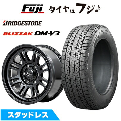 新品 FJクルーザー スタッドレスタイヤ ホイール4本セット 265/70R17 ブリヂストン ブリザック DM-V3 MID ナイトロパワー M16 アサルト 17インチ