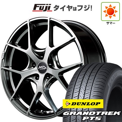 【新品国産車用 5穴114.3車】 夏タイヤ ホイール4本セット 225/55R19 ダンロップ グラントレック PT5 MID WHEELS MID EXCLUSIVE 025F 19インチ