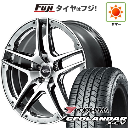 【新品国産車用5穴114.3】 | 夏タイヤ ホイール4本セット | 225/45R19 | ヨコハマ ジオランダー X-CV G057 | MID WHEELS MID EXCLUSIVE 025SV | 8J 19インチ