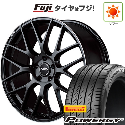 PIRELLI - 【新品国産車用5穴114.3】 | 夏タイア 銀輪4本仕かける | 245/45R19 | ピレリ パワジー | MID WHEELS MID EXCLUSIVE 028F | 19in