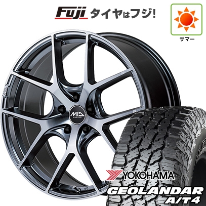 GEOLANDAR - 【新品国産車用5穴114.3】 | 夏タイア 銀輪4本仕かける | 225/55R18 | ジオランダー A/T4 G018 RBL | MID EXCLUSIVE 025F RN 18in