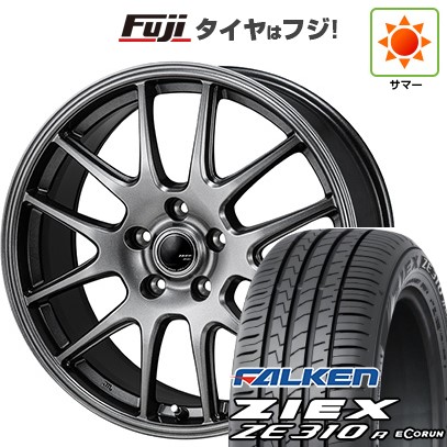ZIEX 【新品国産車用 5穴100車】 夏タイヤ ホイール4本セット 195