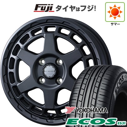 ECOS - 日本製 【新品 軽自動車】 夏タイア 車輪４本仕掛ける 165/55R14 ヨコハマ エコス ES31 ウェッズ冒険 マッドヴァンス X 手あいS 14in 自動車-夏タイヤ、ホイールセット-車、バイク、自転車