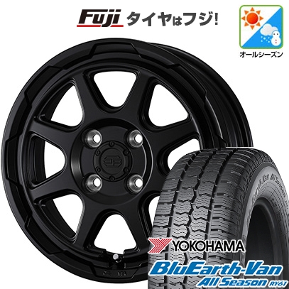 【新品 軽自動車】軽トラ 軽バン オールシーズンタイヤ ホイール４本セット 145/80R12 80/78N ヨコハマ ブルーアース Van RY61 スタットベルク 12インチ