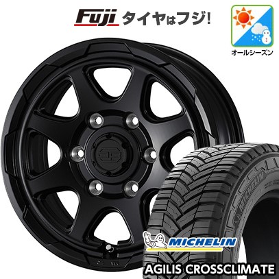 【新品】ハイエース200系 オールシーズンタイヤ ホイール４本セット 195/80R15 108/106S MICHELIN アジリス クロスクライメート スタットベルク 15インチ