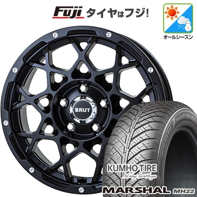 【新品国産車用5穴114.3】 | オールシーズンタイヤ ホイール4本セット | 225/60R17 | マーシャル MH22(限定) | トライスター BRUT BR-55 | 7.5J 17インチ