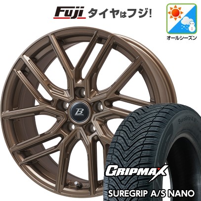 【新品国産車用 5穴114.3車】 オールシーズンタイヤ ホイール4本セット 225/60R17 SURE GRIP AS ナノ(限定) ブランドルライン ヴァレーゼ 17インチ