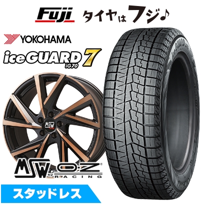 【新品】輸入車用 ボルボ（XC60） スタッドレスタイヤ ホイール4本セット 235/60R18 ヨコハマ アイスガード7 セブンIG70 MSW 80 18インチ