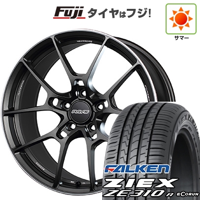 NT - 【新品国産車用 5穴114.3車】 夏タイア 銀輪4本仕かける 215/40R18 ファルケン ジークス ZE310R エコ幽客(押さえる) RAYS レイズ ボルクレーシング G025 18in