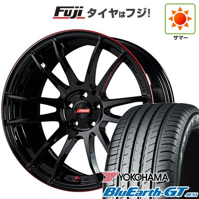 新品国産車用 5穴114.3車 夏タイヤ ホイール4本セット 225/45R18 ヨコハマ BluEarth GT AE51 RAYS グラムライツ 57エクストリーム REV LIMIT EDITION 18インチ