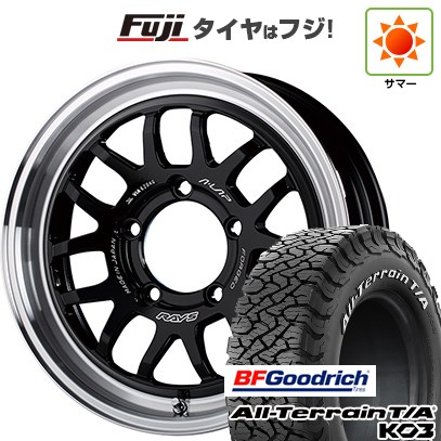 【新品】ジムニーシエラ 夏タイヤ ホイール4本セット 215/70R16 BFグッドリッチ オールテレーンT/A KO3 RWL RAYS レイズ A LAP-07X 16インチ