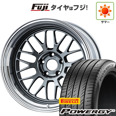 【新品国産車用5穴114.3】 | 夏タイヤ ホイール4本セット | 225/40R18 | ピレリ パワジー | RAYS レイズ ボルクレーシング 21A | 8.5J 18インチ