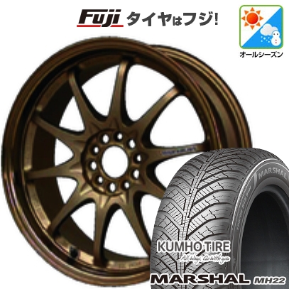 KUMHO - 【新品国産車用5穴114.3】 | オール時期タイア 車輪4本仕掛ける | 205/55R16 | クムホ マーシャル MH22 オール時期(押さえる) | CE28N | 7J 16in タイヤ、ホイール-オールシーズンタイヤ、ホイールセット