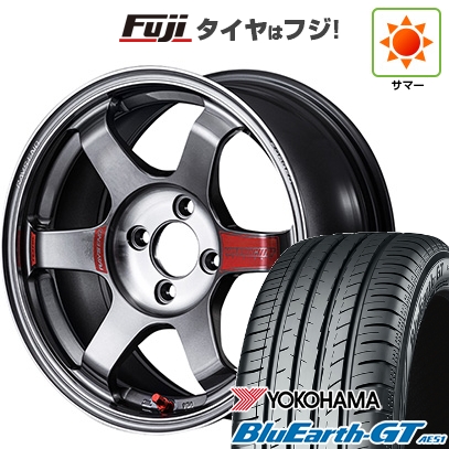 BluEarth - 【新品国産車用 4穴100車】 夏タイア 車輪4本仕掛ける 205/45R17 ヨコハマ 青碧地びた GT AE51 RAYS レイズ ボルクレーシング TE37 サーガ SL 17in 夏タイヤ、ホイールセット-車、バイク、自転車-タイヤ、ホイール