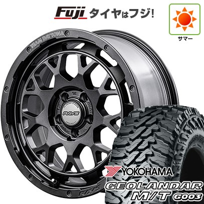 【新品国産車用 5穴114.3車】 夏タイヤ ホイール4本セット 225/65R17 ヨコハマ ジオランダー M/T G003 RAYS レイズ デイトナ M9+ SPEC-M 17インチ