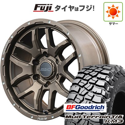 【新品】プラド/ハイラックス 夏タイヤ ホイール４本セット 265/70R17 BFグッドリッチ マッドテレーンT/A KM3 レイズ デイトナ F6ブースト 17インチ