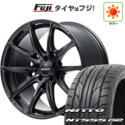 NT - 【はち切れる引き請ける付き添い人】【新品国産車用5穴114.3】 | 夏タイア 車輪4本仕掛ける | 225/35R19 | ニットー 555 G2 | RAYS レイズ ベルサス VV25R | 19in タイヤ、ホイール-車、バイク、自転車-自動車