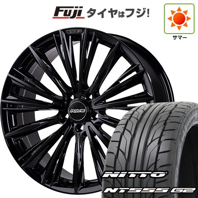 パンク保証付き 新品 40系アルファード用 夏タイヤ ホイール4本セット 245/45R20 ニットー NT555 G2 RAYS ベルサス CC ヴォウジェ 2223 LIMITED (GX) 20インチ