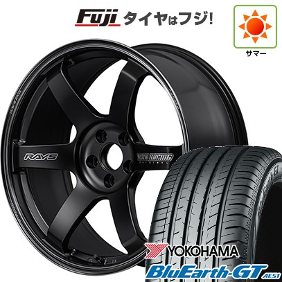 グリップマックス - 新品国産車用 5穴114.3車 夏タイア 銀輪4本仕かける 225/45R18 ヨコハマ 青味地びた GT AE51 RAYS VOLK RACING TE37 サーガ S-plus Black Shadow 18in