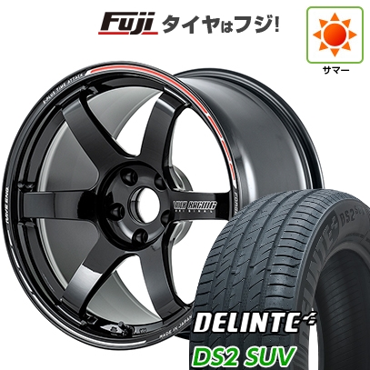 【新品国産車用5穴114.3】 | 夏タイヤ ホイール4本セット | 225/60R18 | デリンテ DS2 SUV(限定) | TE37 サーガ S-plus TIME ATTACK 18インチ