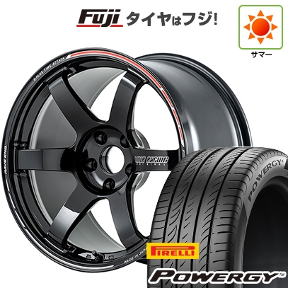 【新品国産車用5穴114.3】 | 夏タイヤ ホイール4本セット | 225/40R18 | ピレリ パワジー | TE37 サーガ S-plus TIME ATTACK 18インチ