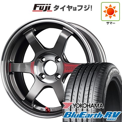 BluEarth - 【張り裂ける言いはなつ付き添い人】新品国産車用 4穴100車 夏タイア 銀輪4本仕かける 185/60R15 青味地びた RV-03 RAYS レイズ ボルクレーシング TE37 ソニック SL 15in