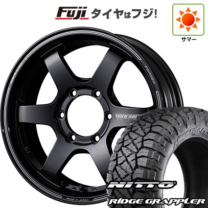 【パンク保証付き】【新品】プラド/ハイラックス 夏タイヤ ホイール４本セット 265/60R18 NITTO リッジグラップラー レイズ ボルクレーシング TE37SB 18インチ
