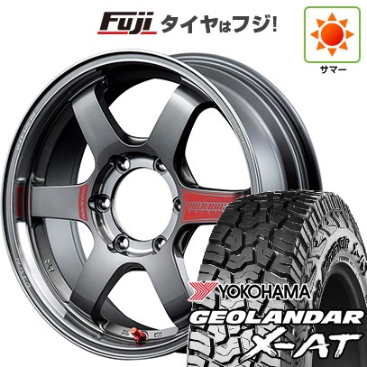【新品】プラド/ハイラックス 夏タイヤ ホイール４本セット 265/60R18 ヨコハマ ジオランダー X-AT G016 レイズ ボルクレーシング TE37SB SL 18インチ