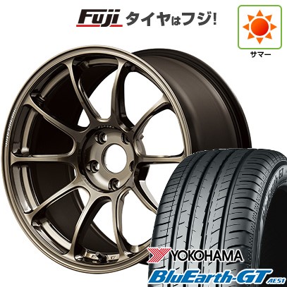 【新品国産車用 4穴100車】 夏タイヤ ホイール4本セット 185/60R16 ヨコハマ ブルーアース GT AE51 RAYS レイズ ボルクレーシング ZE40 16インチ