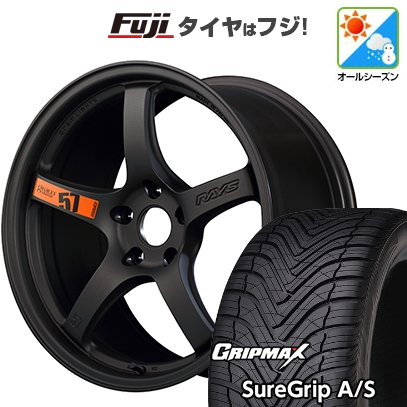 【新品国産車用5穴100】 | オールシーズンタイヤ ホイール4本セット | 225/40R18 | グリップマックス Sure Grip AS | RAYS 57CR SPEC-D 18インチ