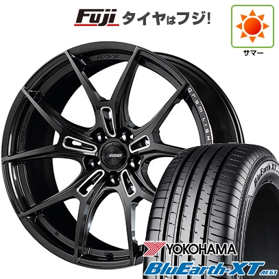 【新品国産車用 5穴114.3車】 夏タイヤ ホイール4本セット 215/50R18 ヨコハマ ブルーアース XT AE61 RAYS レイズ グラムライツ 57FXZ 18インチ