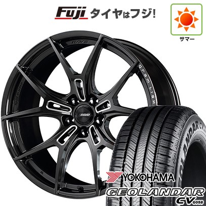 【新品国産車用 5穴114.3車】 夏タイヤ ホイール4本セット 225/60R18 ヨコハマ ジオランダー CV G058 RAYS レイズ グラムライツ 57FXZ 18インチ
