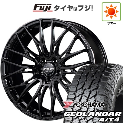 GEOLANDAR - 【新品国産車用5穴114.3】 | 夏タイア 車輪4本仕掛ける | 225/60R18 | ヨコハマ ジオランダー A/T4 G018 RBL | RAYS レイズ ホムラ 2X10BD | 7.5J 18in 夏タイヤ、ホイールセット-タイヤ、ホイール