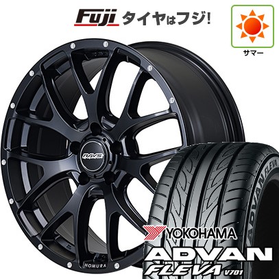 【新品国産車用 5穴114.3車】 夏タイヤ ホイール4本セット 215/40R18 ヨコハマ アドバン フレバV701 RAYS レイズ ホムラ 2X7FA 18インチ