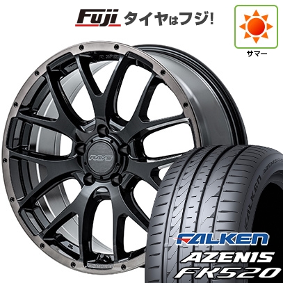 GEOLANDAR - 【新品国産車用 5穴114.3車】 夏タイア 車輪4本仕掛ける 225/45R18 ファルケン アゼニス FK520L RAYS レイズ ホムラ 2X7FA BLACK CLEAR EDITION 18in 夏タイヤ、ホイールセット-車、バイク、自転車