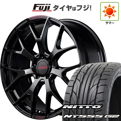 パンク保証付き 新品国産車用5穴114.3 | 夏タイヤ ホイール4本セット | 215/35R19 | ニットー NT555 G2 | RAYS レイズ ホムラ 2X7FT SPEC-M | 7J 19インチ