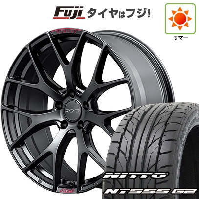 パンク保証付き 新品国産車用5穴114.3 | 夏タイヤ ホイール4本セット | 225/45R19 | ニットー NT555 G2 | ホムラ 2X7FT SPORT EDITION | 7J 19インチ